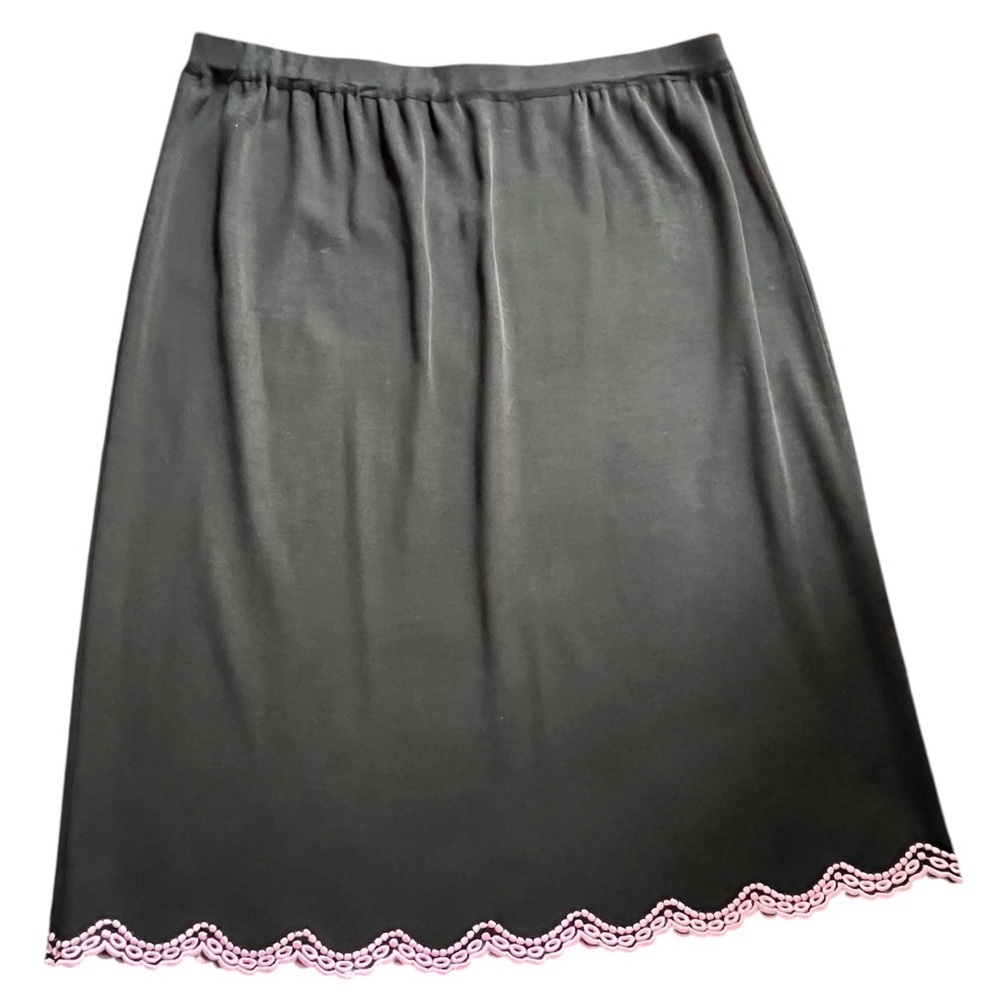 MING WANG Black Knit Skirt size XL